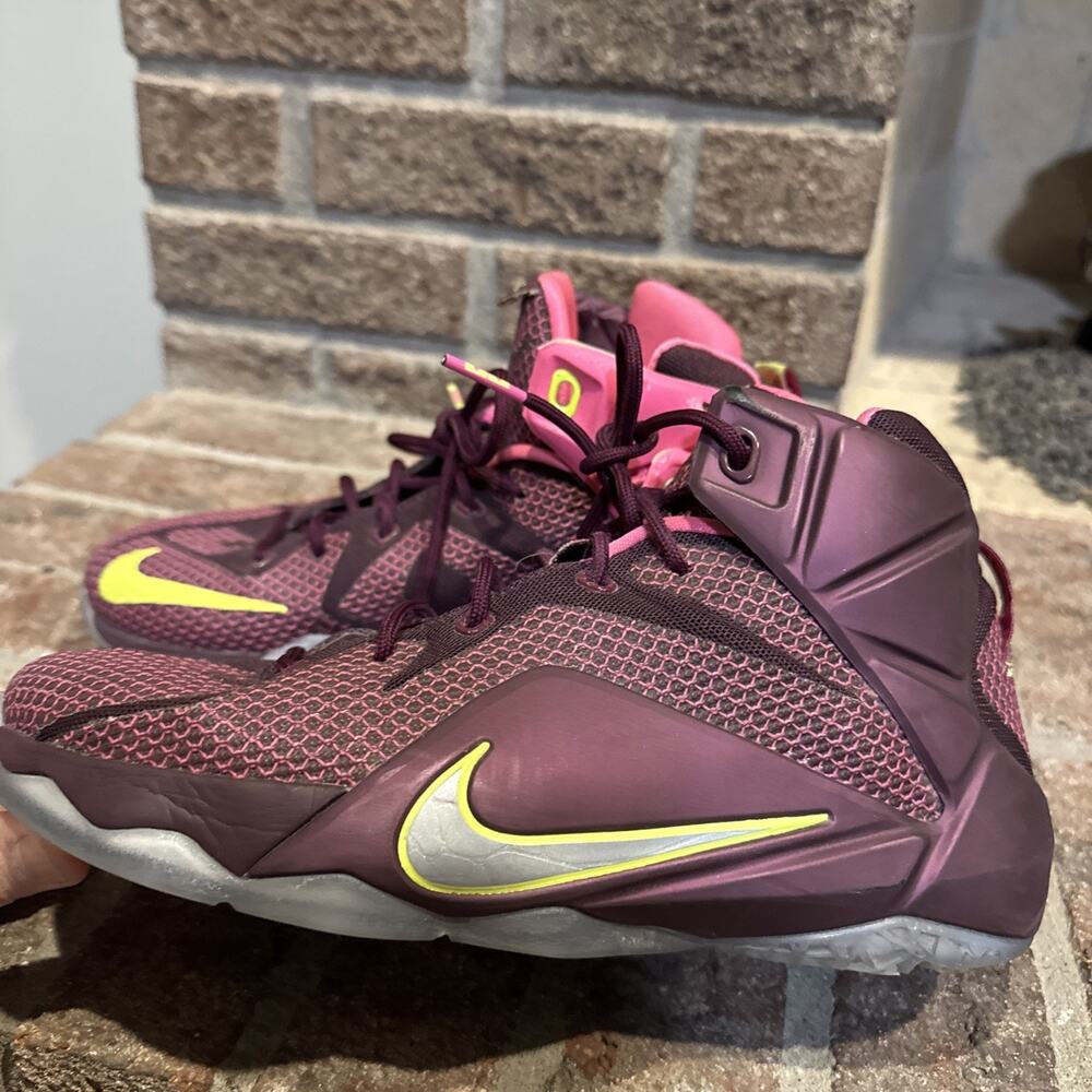 NIKE Lebron 12 [Xll]‎ Double Helix Basketball SneakersSize 6.5Y 685181-600 #0058 - Picture 3 of 16